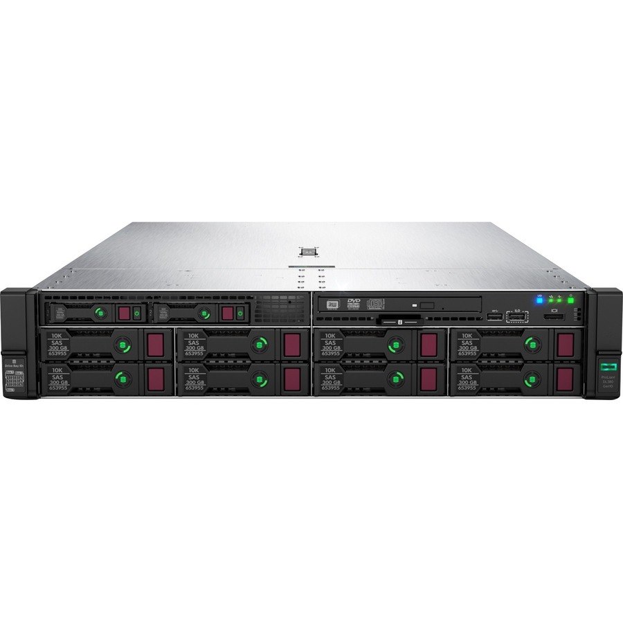 HPE ProLiant DL380 G10 2U Rack Server - 1 x Intel Xeon Gold 5220 2.20 GHz - 32 GB RAM - Serial ATA, 12Gb/s SAS Controller