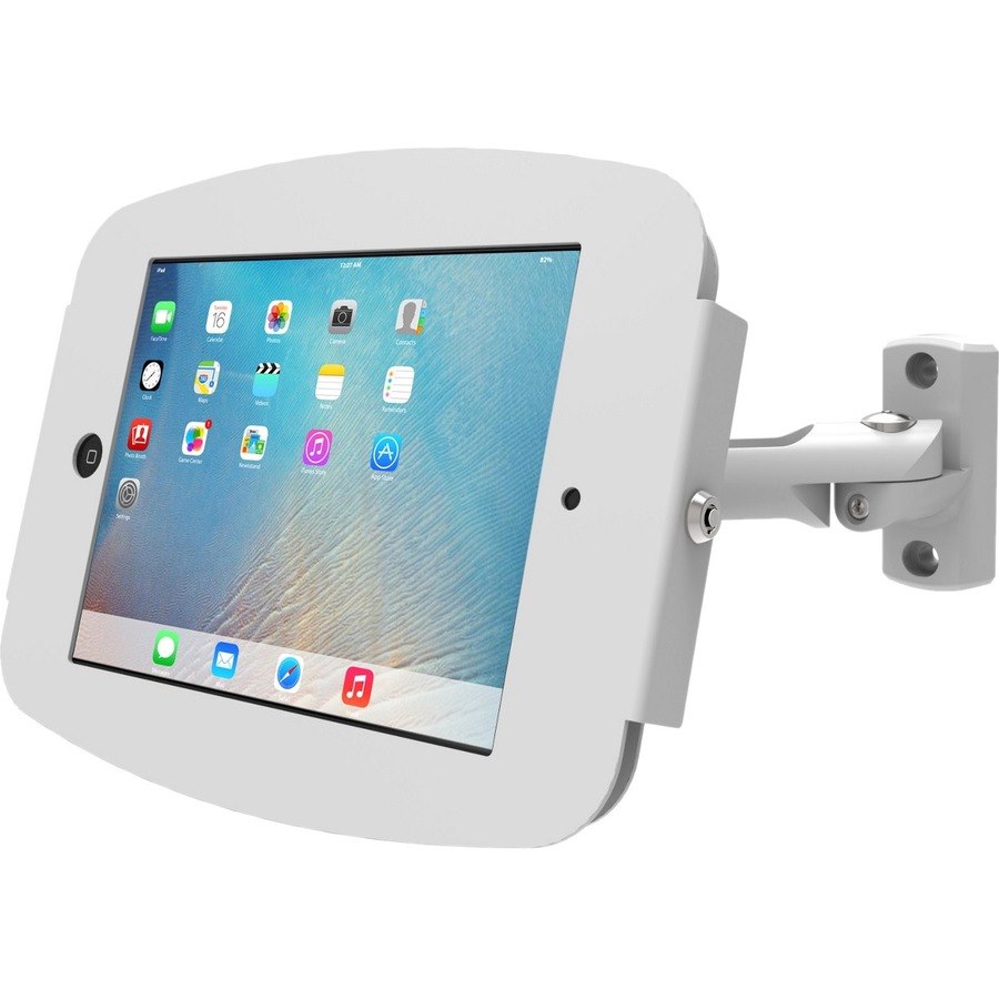 iPad Pro (12.9") Secure Space Enclosure with Swing Arm Kiosk White