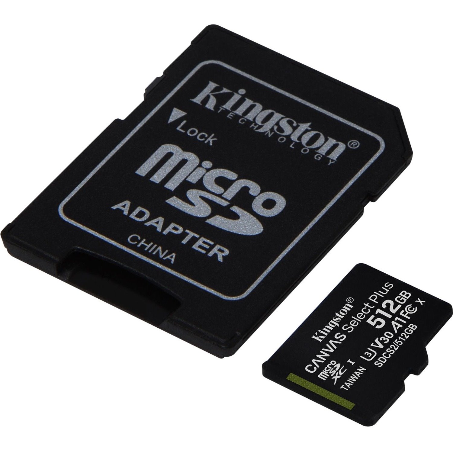 Kingston Canvas Select Plus 512 GB Class 10/UHS-I (U3) microSDXC - 1 Pack