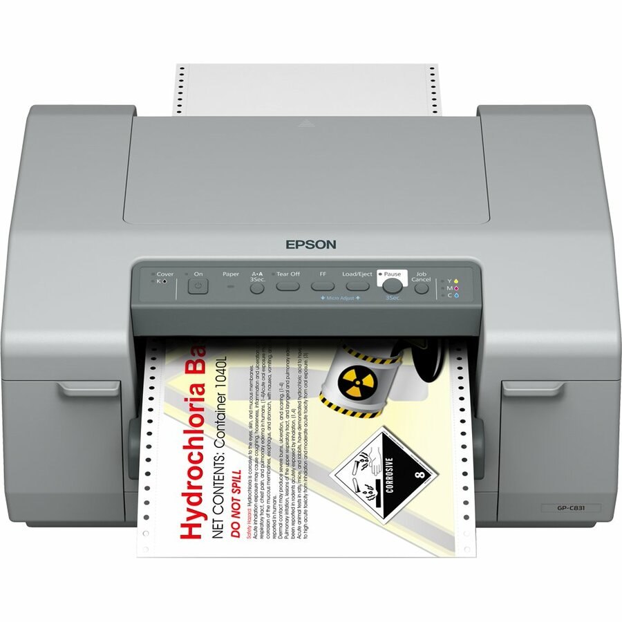 Epson GP-C831 Desktop Inkjet Printer - Colour - Label Print - Fast Ethernet - USB - Parallel