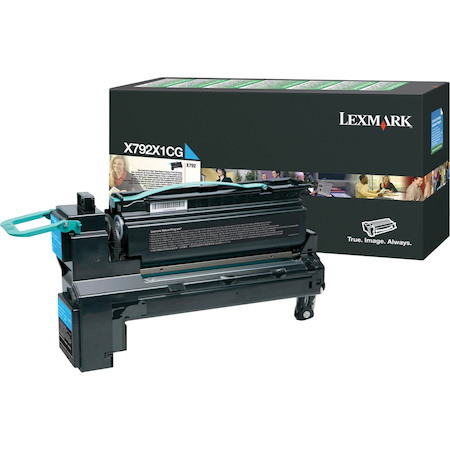 Lexmark X792 Original Laser Toner Cartridge - Cyan - 1 Pack