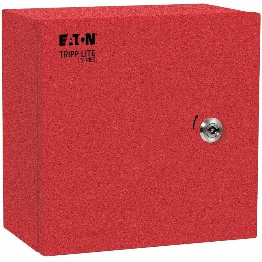 Eaton Tripp Lite Series SmartRack Outdoor Industrial Enclosure with Lock - NEMA 4, Surface Mount, Metal Construction, 10 x 10 x 6 in., Red