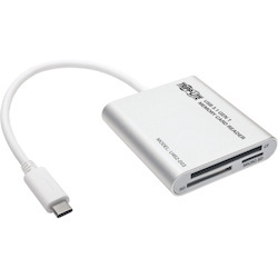 Tripp Lite by Eaton USB 3.1 Gen 1 USB-C Multi-Drive Smart-Card Flash-Memory Media Reader/Writer Thunderbolt 3 Compatible
