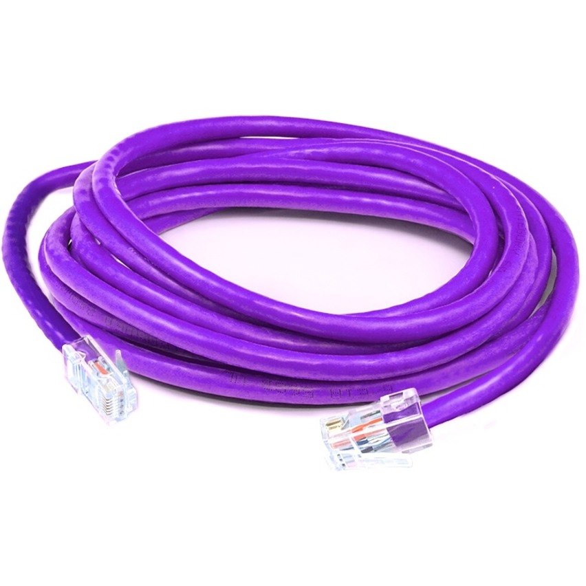 AddOn 1ft Purple CAT 6A PVC Ethernet Cable Non-Booted RJ-45 M/M