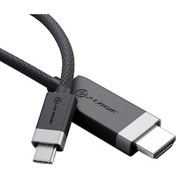 Alogic Fusion 1 m HDMI/USB-C AV/Data Transfer Cable for PC, Notebook, TV, Projector - 1