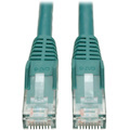Eaton Tripp Lite Series Cat6 Gigabit Snagless Molded (UTP) Ethernet Cable (RJ45 M/M), PoE, Green, 7 ft. (2.13 m)