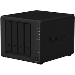 Synology DiskStation DS918+ 4 x Total Bays SAN/NAS Storage System - Intel Celeron J3455 Quad-core (4 Core) 1.50 GHz - 4 GB RAM - DDR3L SDRAM Desktop
