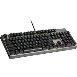 Cooler Master CK350 Gaming Keyboard - Cable Connectivity - USB 2.0 Interface - RGB LED - English (US) - Gunmetal Black