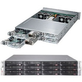 Supermicro SuperServer 6028TP-HC1FR Barebone System - 2U Rack-mountable - Socket LGA 2011-v3 - 2 x Processor Support