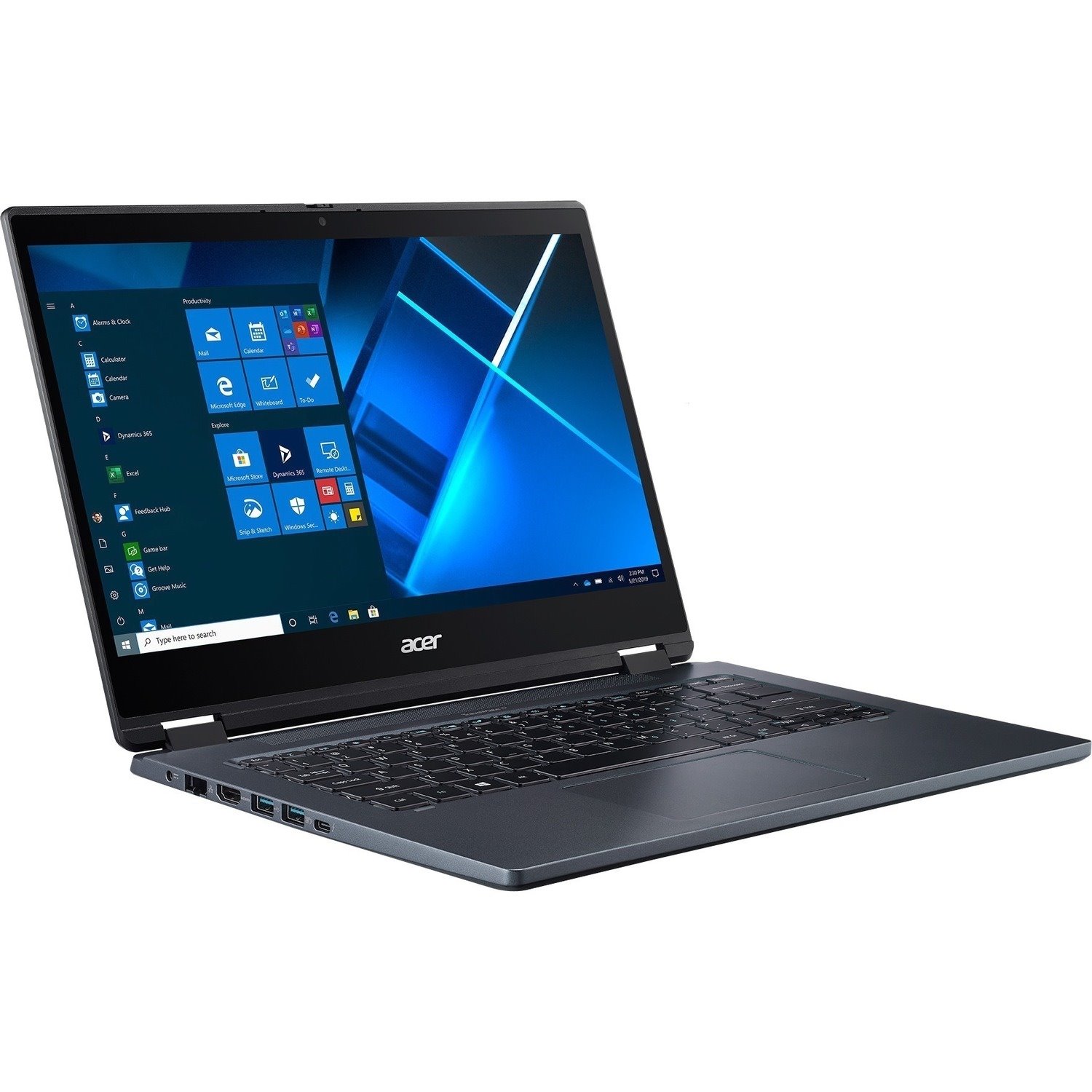 Acer TravelMate Spin P4 P414RN-51 TMP414RNA-51-77CJ 14" Touchscreen Convertible 2 in 1 Notebook - Full HD - Intel Core i7 11th Gen i7-1165G7 - 16 GB - 512 GB SSD - English Keyboard - Slate Blue