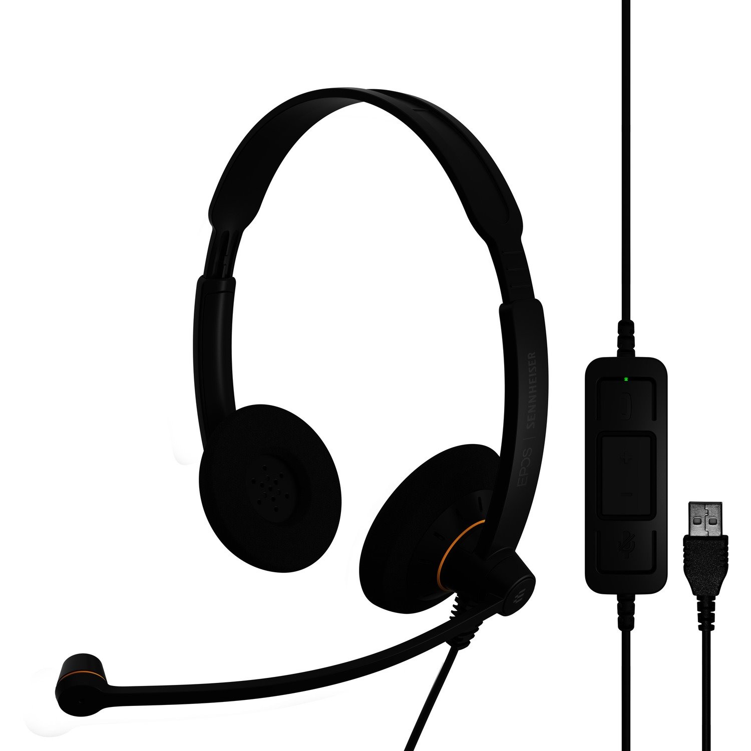 Sennheiser SC 60 USB ML Wired Over-the-head Stereo Headset - Black, Orange