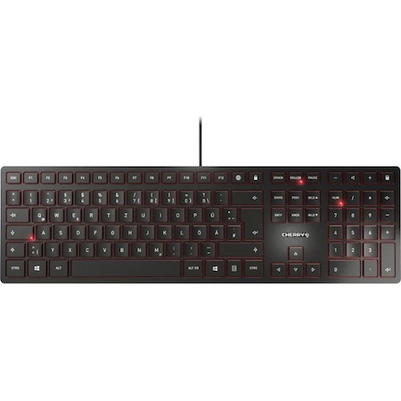 CHERRY KC 6000 Keyboard - Cable Connectivity - USB Interface - Spanish - Black