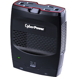 CyberPower CPS175SURC1 Mobile Power Inverter 175W with 2.1A USB Charger - Slim Line Design
