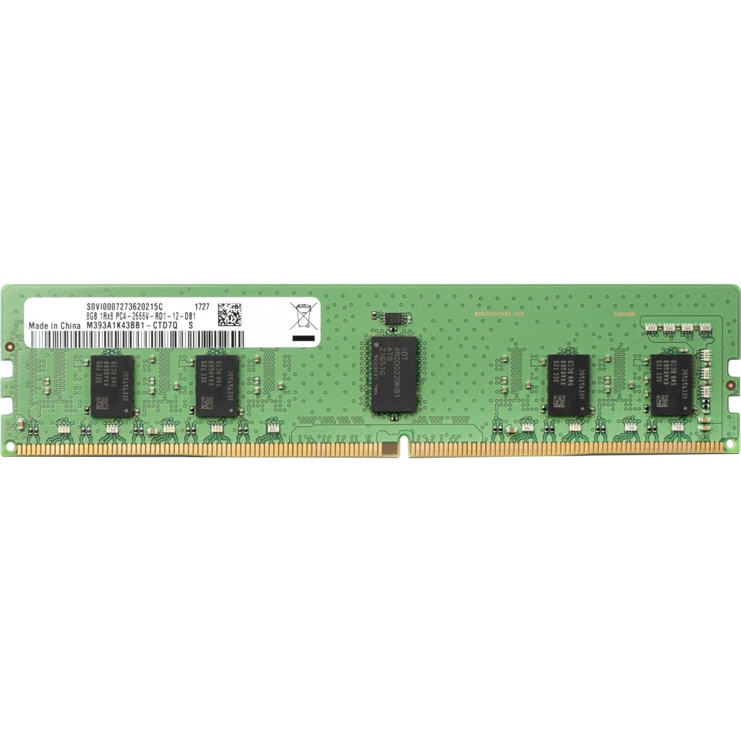 HP RAM Module - 8 GB (1 x 8GB) - DDR4-2666/PC4-21300 DDR4 SDRAM - 2666 MHz