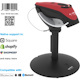 Socket Mobile DuraScan&reg; D750, Universal Plus Barcode Scanner, Red & Charging Stand