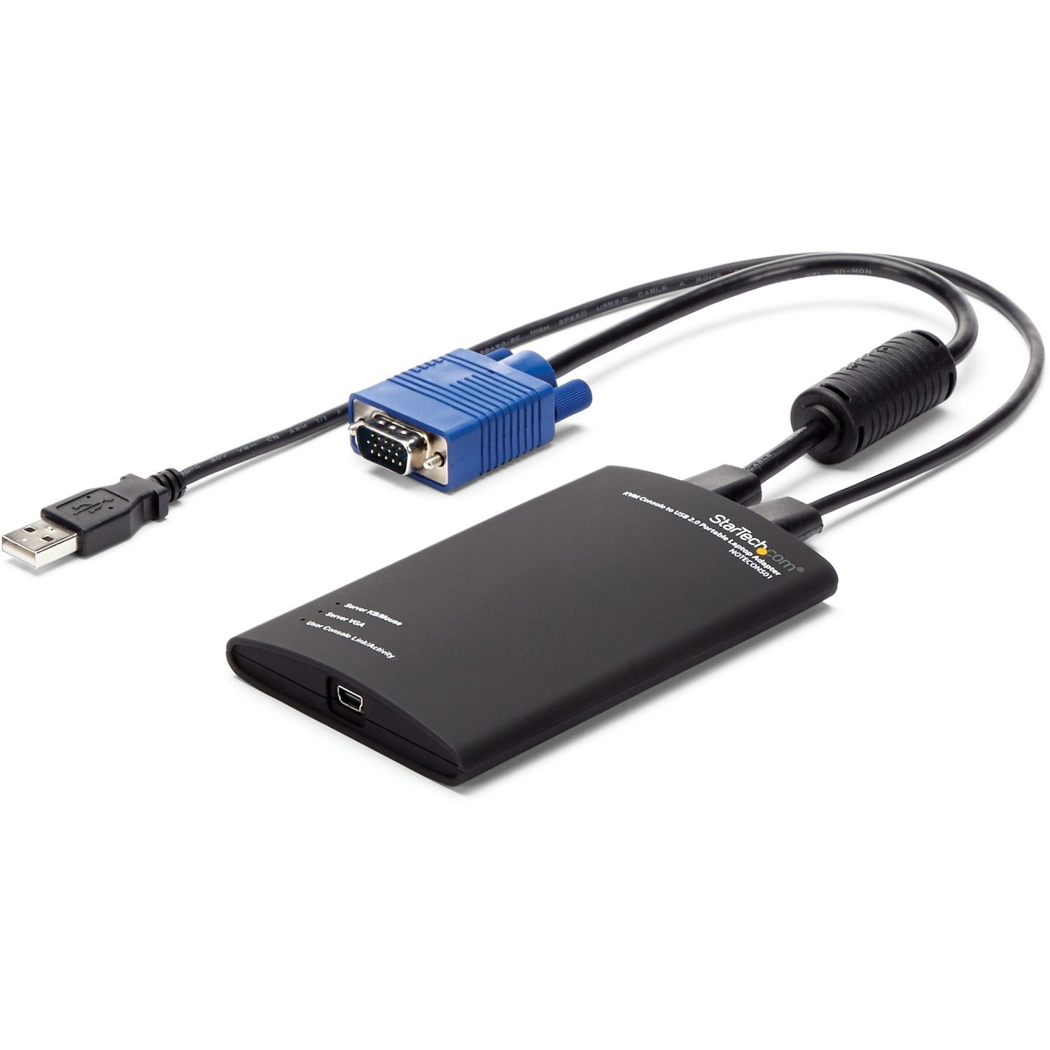 StarTech.com Crash Cart Adapter &acirc;&euro;" 1920 x 1200 &acirc;&euro;" Portable Laptop USB 2.0 to KVM Console (NOTECONS01)