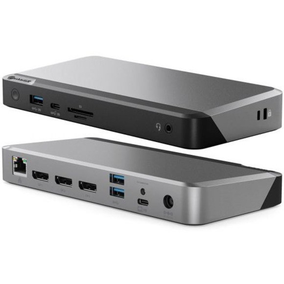 Alogic MX3 USB Type C Docking Station for Notebook/Smartphone/Monitor - Yes - SD, microSD - 100 W - Black, Space Gray