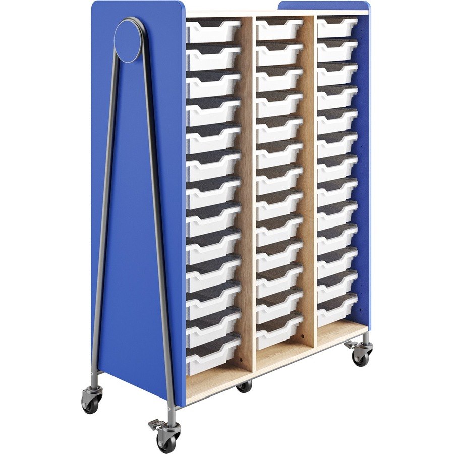 Safco Whiffle Typical Triple Rolling Storage Cart