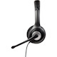 V7 USB-C Deluxe Headset with Noise Cancelling Mic, Volume Control, Digital Headset, Laptop Computer, Chromebook, PC - Black, Gray