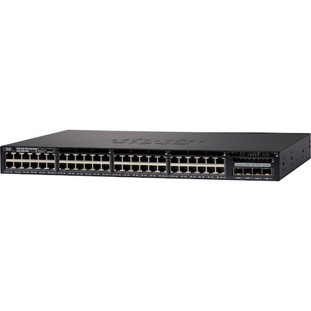 Cisco Catalyst 3650 WS-C3650-48FQ 48 Ports Manageable Ethernet Switch - Gigabit Ethernet, 10 Gigabit Ethernet - 1000Base-T, 10GBase-X