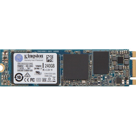 Kingston SSDNow 240 GB Solid State Drive - M.2 2280 Internal - SATA (SATA/600)