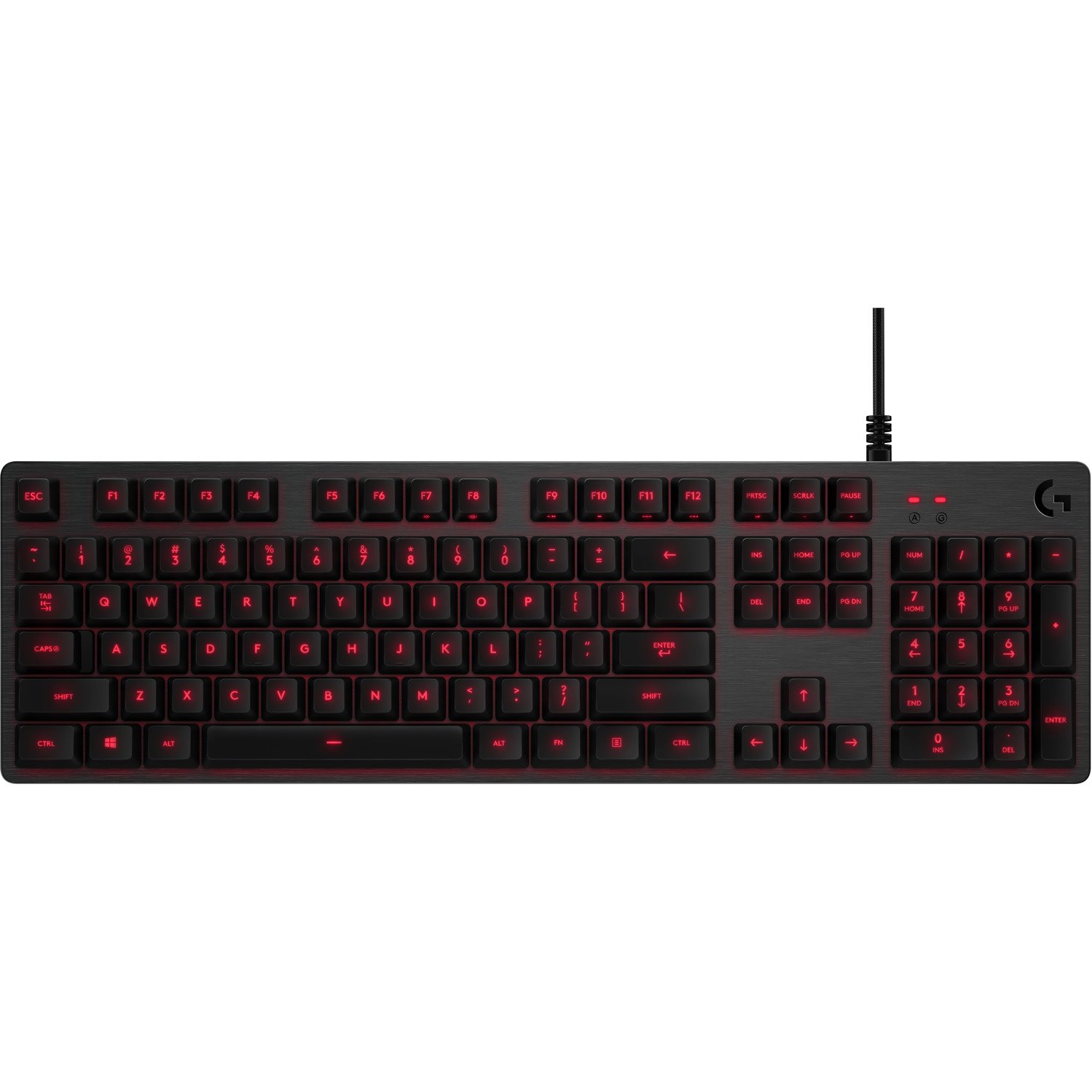 Logitech G413 Keyboard - Cable Connectivity - USB 2.0 Interface - Carbon