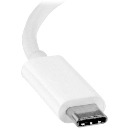 StarTech.com USB C to DVI Adapter - White - Thunderbolt 3 Compatible - 1920x1200 - USB-C to DVI Adapter for USB-C devices such as your 2018 iPad Pro - DVI-I Converter