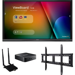 ViewSonic ViewBoard IFP7550-C1 - 4K Interactive Display with Wall Mount, WiFi Adapter, Chromebox - 350 cd/m2 - 75"