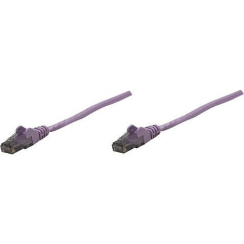 Intellinet Network Solutions Cat6 UTP Network Patch Cable, 0.5 ft (0.15 m), Purple