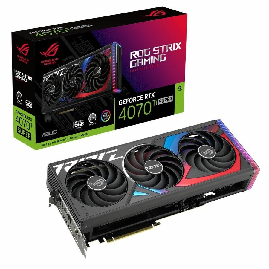 Asus ROG NVIDIA GeForce RTX 4070 Ti SUPER Graphic Card - 16 GB GDDR6X