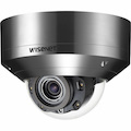 Wisenet XNV-8080RSA 5 Megapixel Outdoor Network Camera - Color - Dome - Silver - TAA Compliant