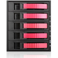 iStarUSA BPU-350HD Drive Enclosure for 5.25" - Serial ATA/600 Host Interface Internal - Black, Red