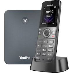Yealink W73P IP Phone - Cordless - Corded - DECT - Wall Mountable - Space Gray, Classic Gray