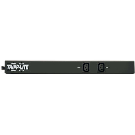 Tripp Lite by Eaton 5.8kW Single-Phase 200-240V Basic PDU, 10 C13 Outlets, NEMA L6-30P Input, 12 ft. (3.66 m) Cord, 1U Rack-Mount
