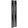 Tripp Lite by Eaton SmartRack 6 ft. (1.83 m) Vertical Cable Manager - Double finger duct with cover & toolless mounting