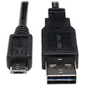 Eaton Tripp Lite Series Universal Reversible USB 2.0 Cable (Reversible A-M to 5Pin Micro B-M), 10 ft. (3.05 m)