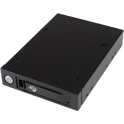 StarTech.com Drive Enclosure SATA/600 - Serial ATA/600 Host Interface Internal - Black, Silver