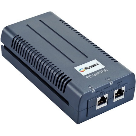 Microsemi 1 port, 90W, IEEE 802.3bt-compliant indoor port PoE midspan
