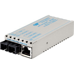 miConverter 10/100 Plus Ethernet Fiber Media Converter RJ45 SC Multimode 5km