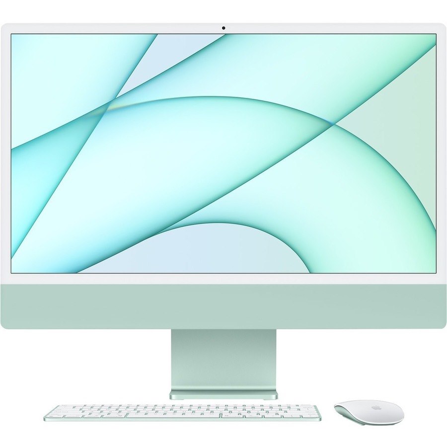 Apple iMac MQRP3B/A All-in-One Computer - Apple M3 Octa-core (8 Core) - 8 GB RAM - 512 GB SSD - 61 cm (24") 4.5K 4480 x 2520 - Desktop - Green