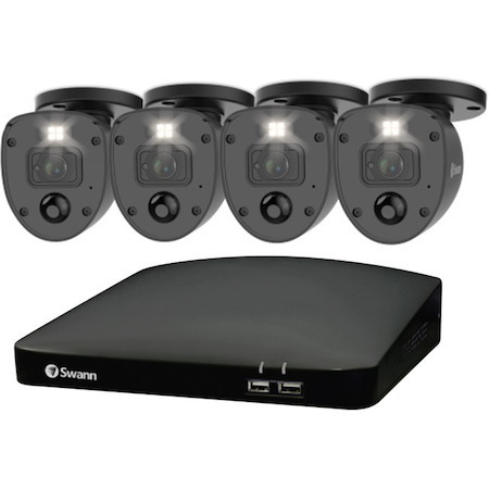 Swann Enforcer 4 Channel Night Vision Wired Video Surveillance System 64 GB HDD