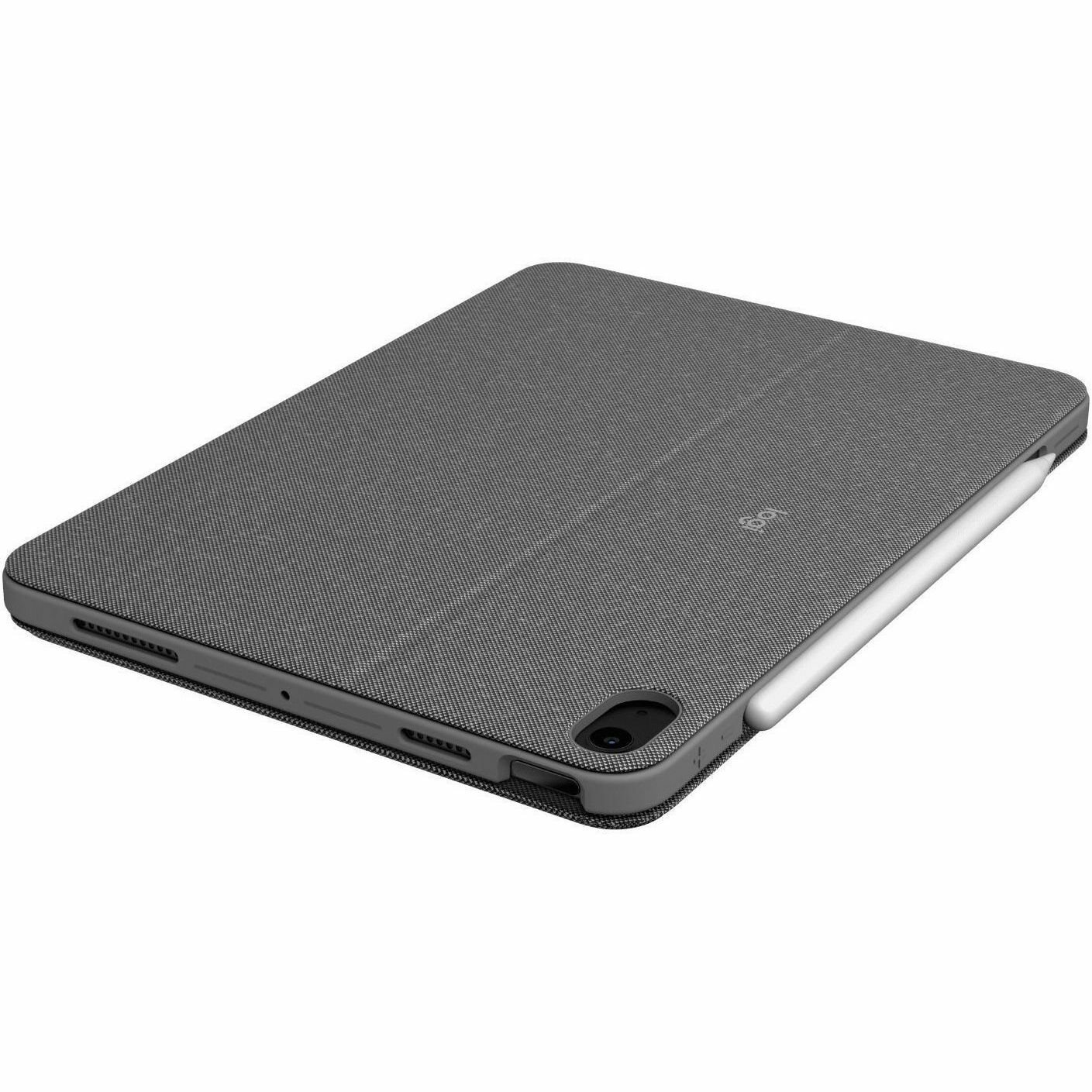 Logitech Combo Touch Keyboard/Cover Case for 33 cm (13") Apple iPad Air 13 (2024) Tablet - Oxford Gray