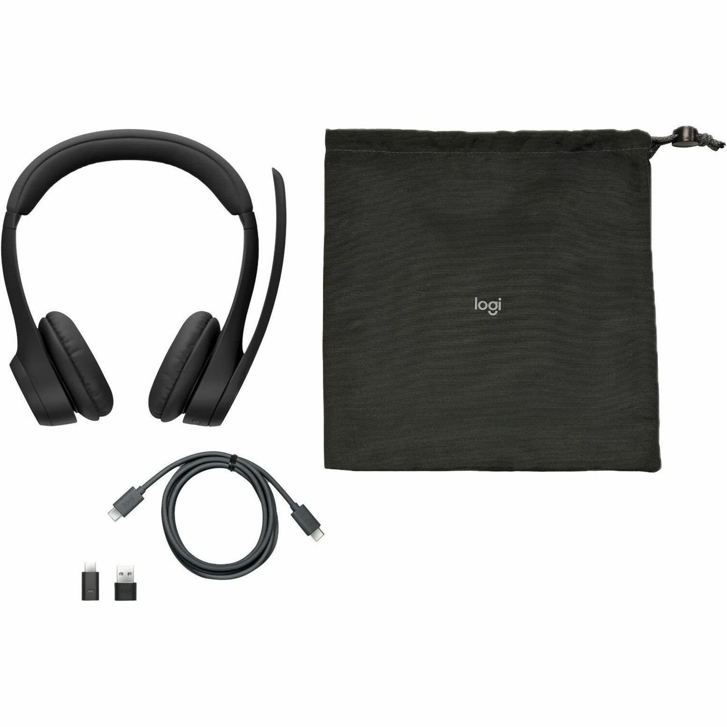 Logitech Zone 305 Wireless Over-the-head, On-ear Stereo Headset - Midnight Black