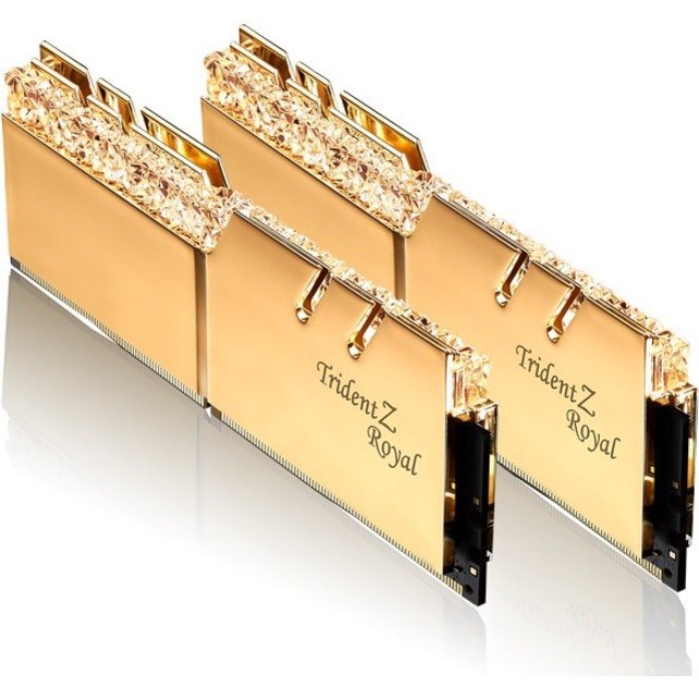 G.SKILL Trident Z Royal RAM Module for Motherboard - 64 GB (2 x 32GB) - DDR4-4000/PC4-32000 DDR4 SDRAM - 4000 MHz - CL18 - 1.40 V - Retail
