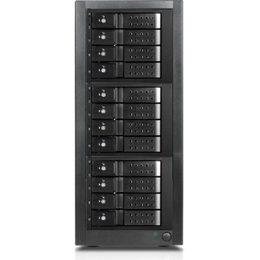 RAIDage JAGE9BT12MSBK-DE Drive Enclosure 12Gb/s SAS, SATA/600 - Mini-SAS HD Host Interface Tower - Black