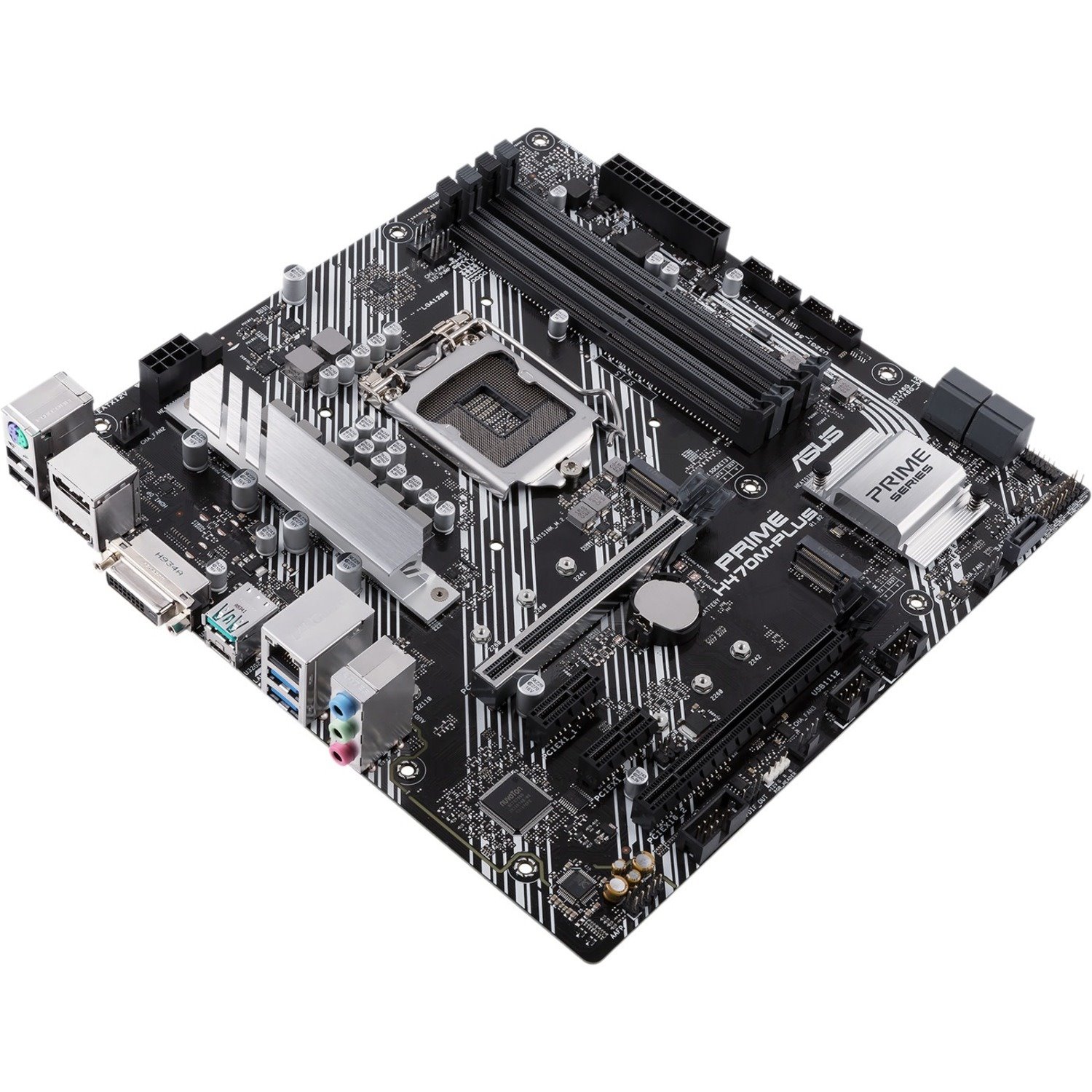 Asus Prime H470M-PLUS/CSM Desktop Motherboard - Intel H470 Chipset - Socket LGA-1200 - Intel Optane Memory Ready - Micro ATX