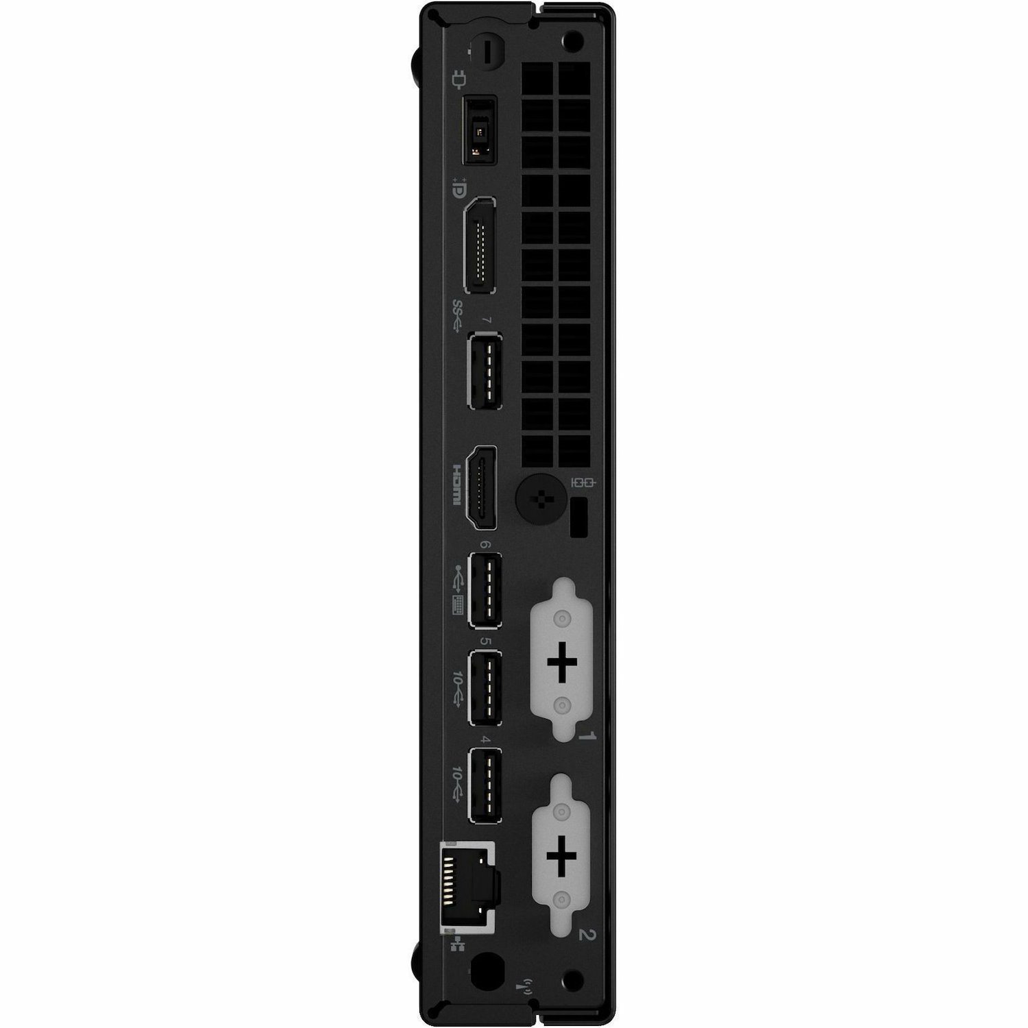 Lenovo ThinkCentre M70q Gen 4 12E3001NUK Desktop Computer - Intel Core i3 13th Gen i3-13100T - 8 GB - 256 GB SSD - Tiny - Black