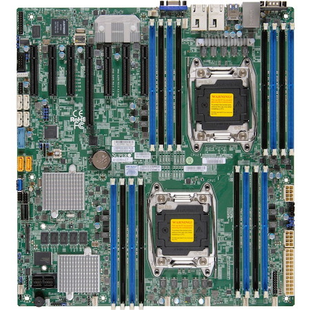Supermicro X10DRH-CT Server Motherboard - Intel C612 Chipset - Socket LGA 2011-v3 - Extended ATX