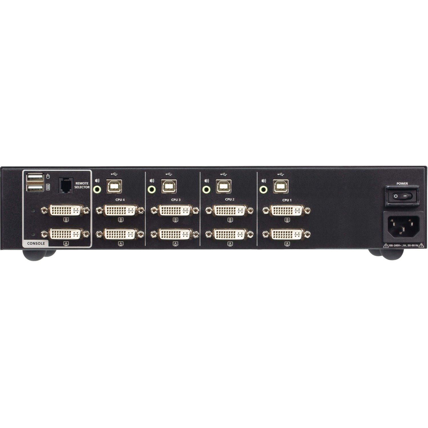 ATEN 4-Port USB DVI Dual Display Secure KVM Switch (PSD PP v4.0 Compliant)