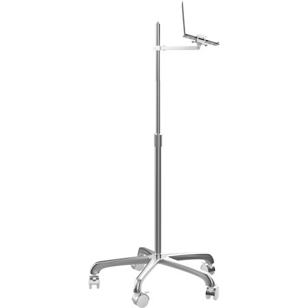 CTA Digital Height-Adjustable Floor Stand with Laptop Holder